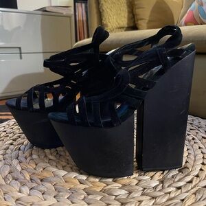 Jeffrey Campbell Ultra High Suede Platforms